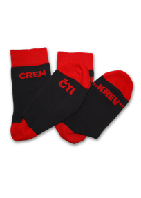 Ponožky CREW – verze (čti: krev) (velikost 38-41)