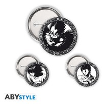 Odznáčky - Death Note - "Light, L & Ryuk"