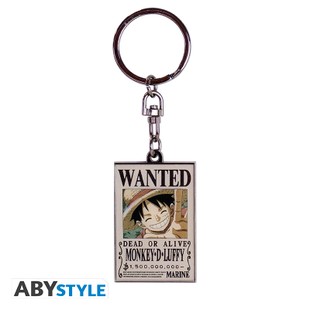 Klíčenka - One Piece - "Wanted: Luffy"