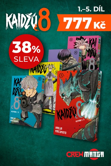 Speciální balíček: Prvních pět dílů manga série Kaidžú č. 8!