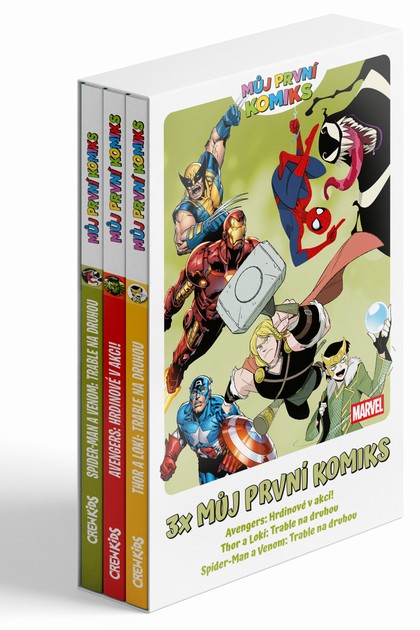 Speciální balíček: 3x Můj první komiks (Thor a Loki, Spider-man a Venom, Avengers)