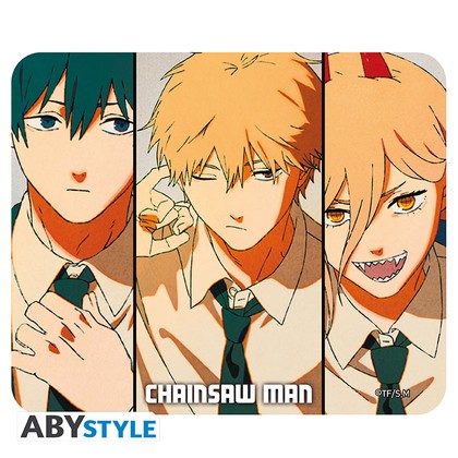Podložka pod myš - Chainsaw Man - "Denji, Aki & Power"