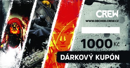 Dárkový kupón v hodnotě 1000 Kč (grafika: klasická)