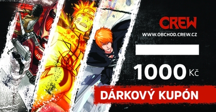 Dárkový kupón v hodnotě 1000 Kč (grafika: manga)