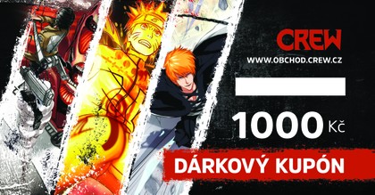Dárkový kupón v hodnotě 1000 Kč (grafika: manga)
