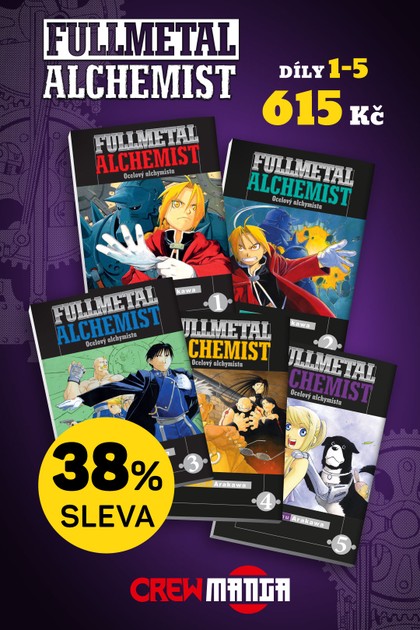 Fullmetal Alchemist - Ocelový alchymista: Balíček prvních pěti dílů