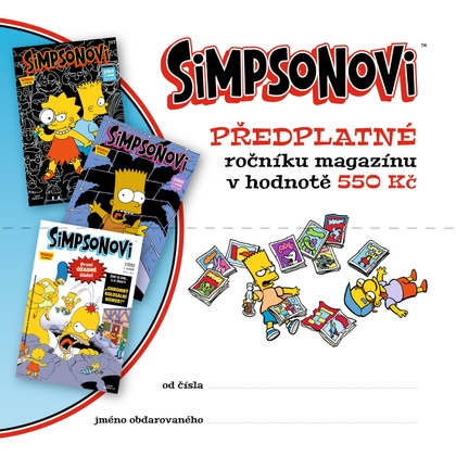 Simpsonovi: Dárkový kupón na předplatné