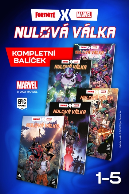 Fortnite X Marvel: Nulová válka: Balíček všech 5 čísel