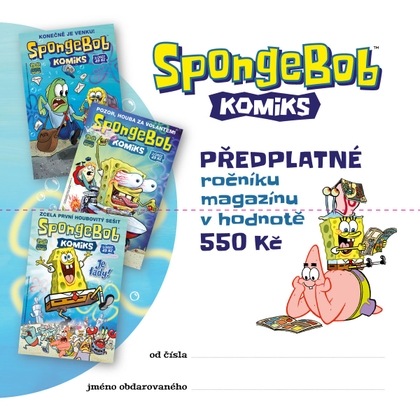 SpongeBob: Dárkový kupón na předplatné