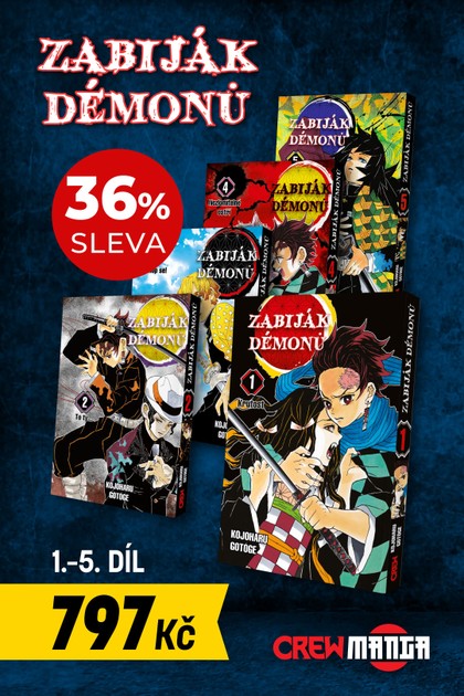 Speciální balíček: Prvních pět dílů manga série Zabiják démonů!